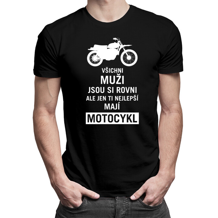 Jsem super motorkář - super táta / muž - pánské tričko s potiskem