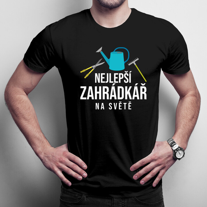 Nejlepší zahrádkář na světě - pánské tričko s potiskem