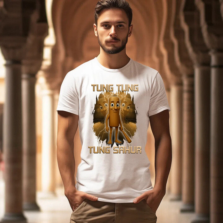 Tung Tung Tung Sahur - Italian Brainrot - pánské tričko s potiskem
