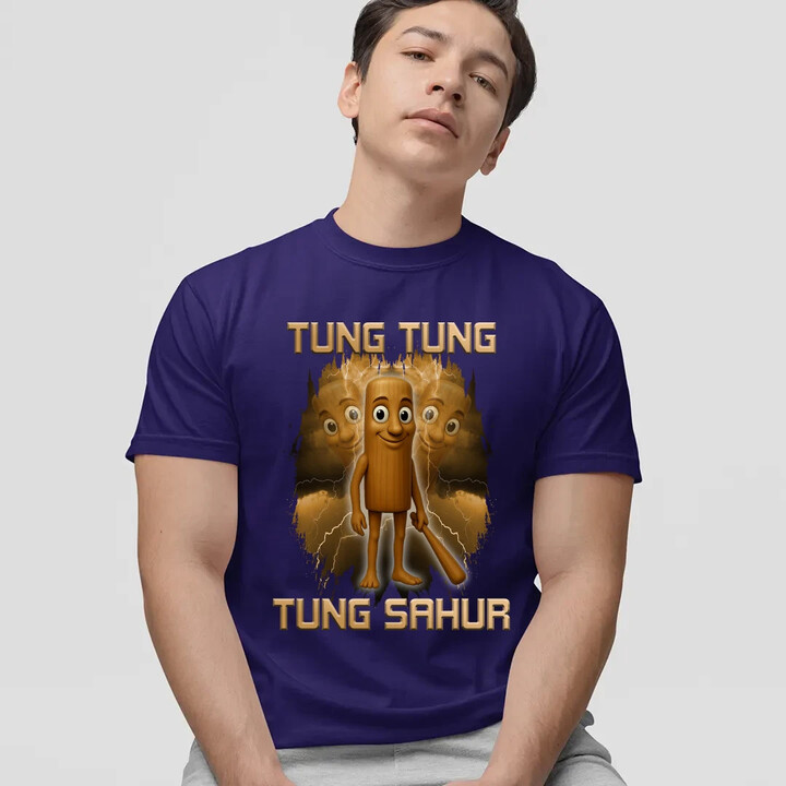 Tung Tung Tung Sahur - Italian Brainrot - pánské tričko s potiskem