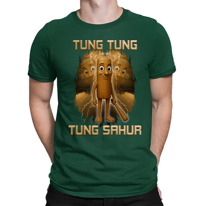 Tung Tung Tung Sahur - Italian Brainrot - pánské tričko s potiskem