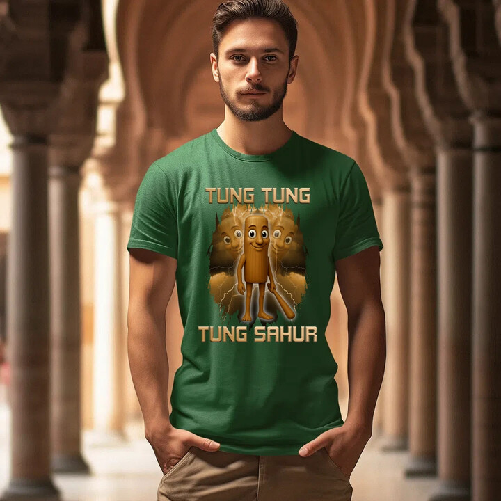 Tung Tung Tung Sahur - Italian Brainrot - pánské tričko s potiskem