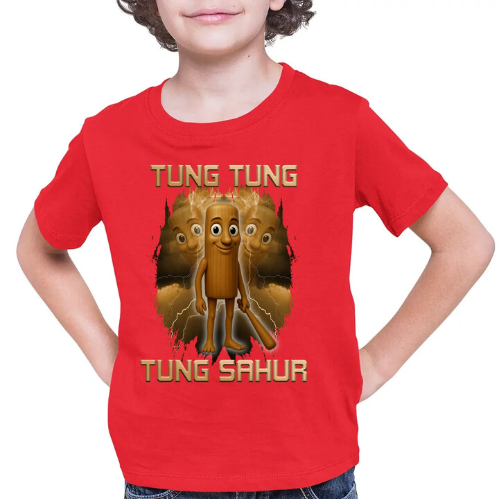 Tung Tung Tung Sahur - Italian Brainrot - dětské tričko s potiskem