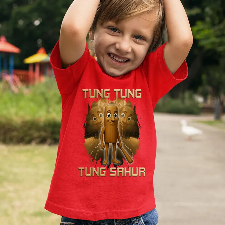 Tung Tung Tung Sahur - Italian Brainrot - dětské tričko s potiskem