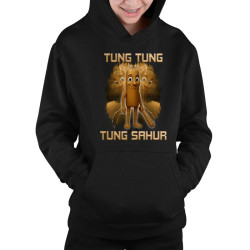 Tung Tung Tung Sahur - Italian Brainrot - dětská mikina s kapucí