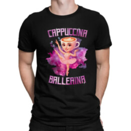 Ballerina Cappuccina - Italian Brainrot - pánské tričko s potiskem