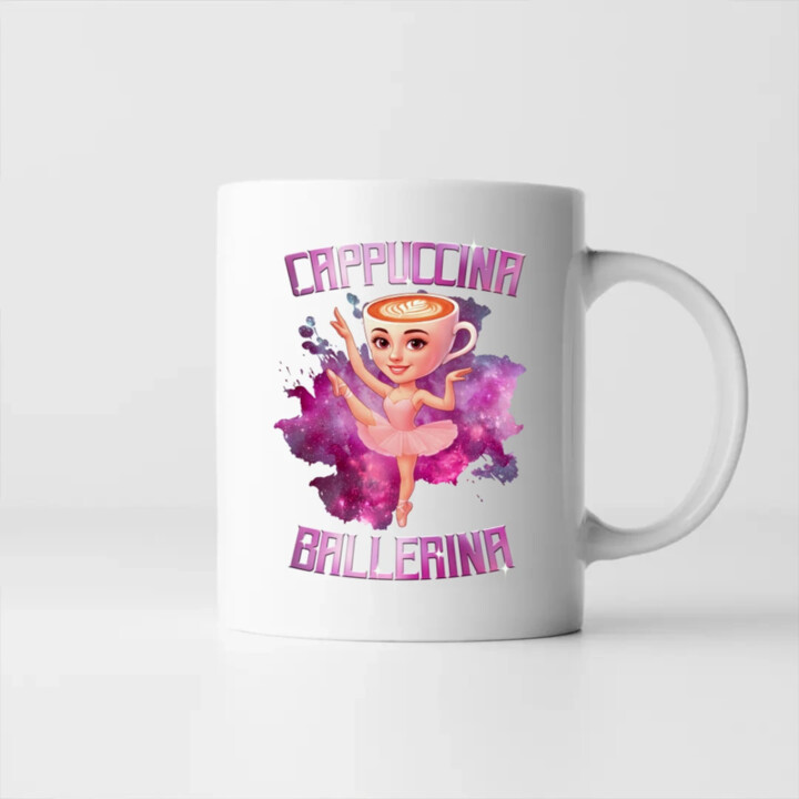 Ballerina Cappuccina - Italian Brainrot - hrnek s potiskem