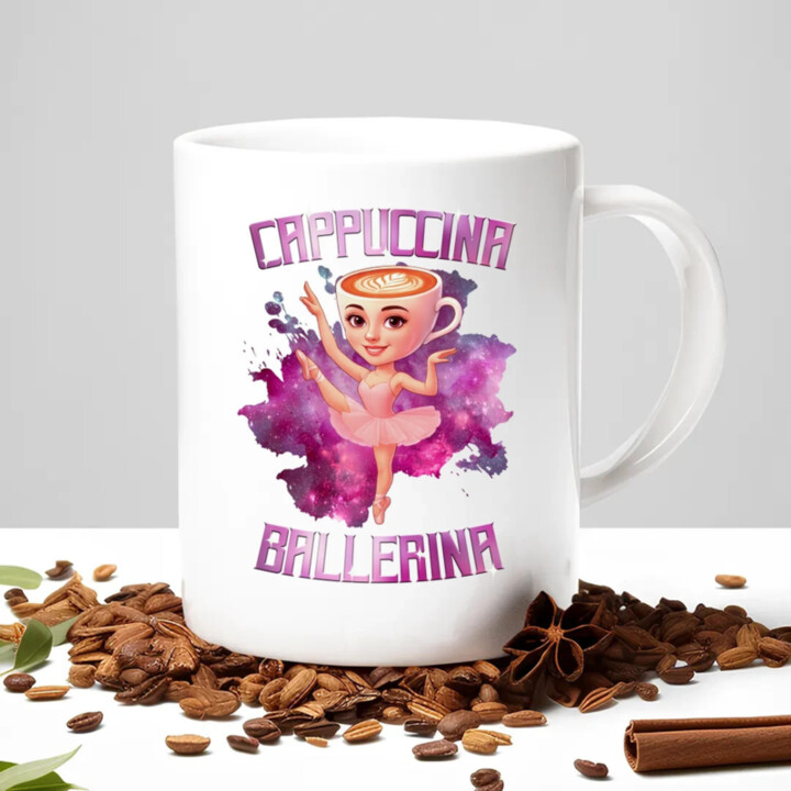 Ballerina Cappuccina - Italian Brainrot - hrnek s potiskem