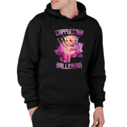 Ballerina Cappuccina - Italian Brainrot - pánská mikina s potiskem