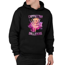 Ballerina Cappuccina - Italian Brainrot - pánská mikina s potiskem