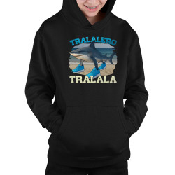 Tralalero Tralala - Italian Brainrot - dětská mikina s kapucí