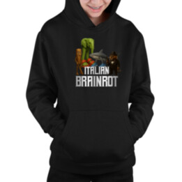 Italian Brainrot - Italian Brainrot - dětská mikina s kapucí