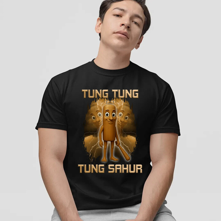 Tung Tung Tung Sahur - Italian Brainrot - pánské tričko s potiskem