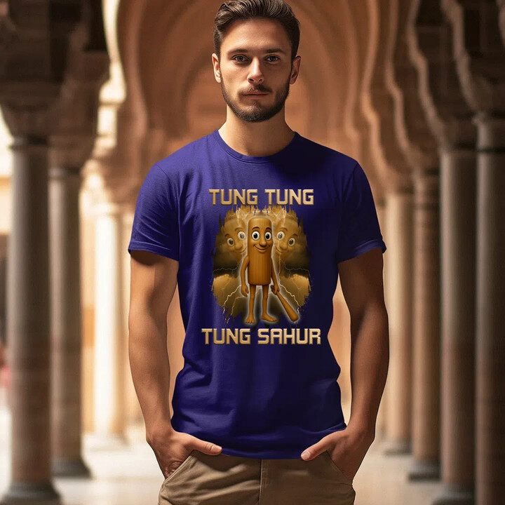 Tung Tung Tung Sahur - Italian Brainrot - pánské tričko s potiskem