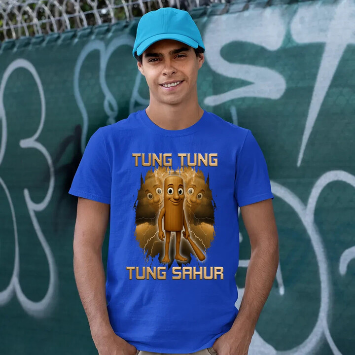 Tung Tung Tung Sahur - Italian Brainrot - pánské tričko s potiskem