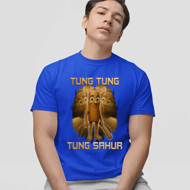 Tung Tung Tung Sahur - Italian Brainrot - pánské tričko s potiskem