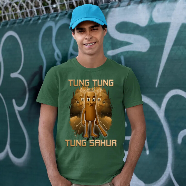 Tung Tung Tung Sahur - Italian Brainrot - pánské tričko s potiskem