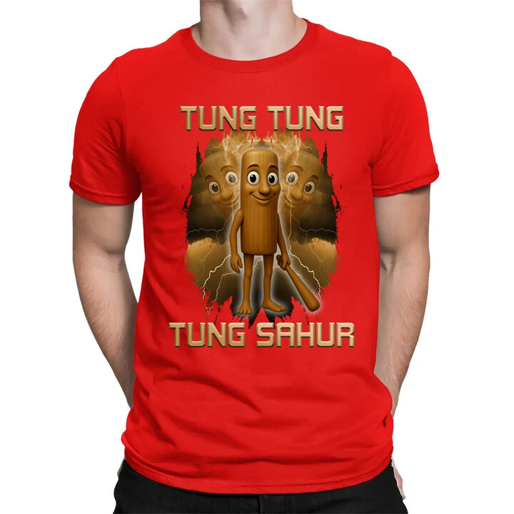 Tung Tung Tung Sahur - Italian Brainrot - pánské tričko s potiskem