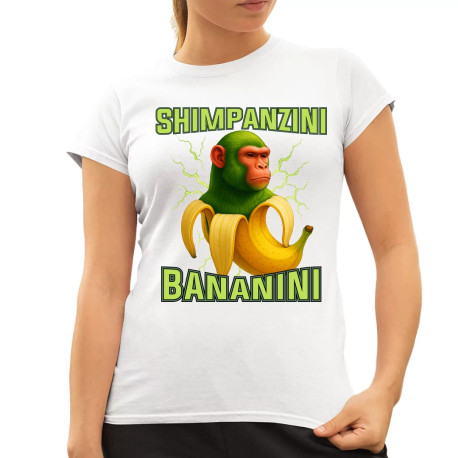 Shimpanzini bananini - Italian Brainrot  - dámské tričko s potiskem