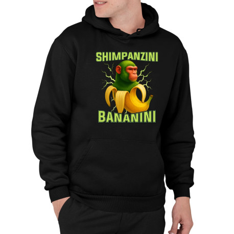 Shimpanzini bananini - Italian Brainrot - pánská mikina s potiskem