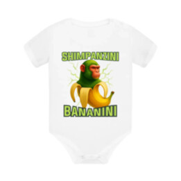Shimpanzini bananini - Italian Brainrot - dětské body s potiskem