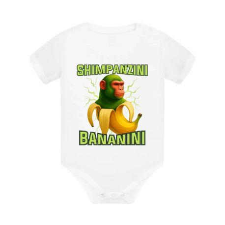 Shimpanzini bananini - Italian Brainrot - dětské body s potiskem