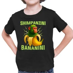 Shimpanzini bananini - Italian Brainrot - dětské tričko s potiskem