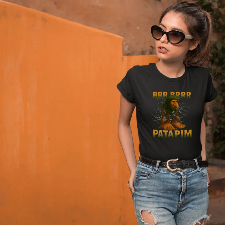 Brr brr patapim - Italian Brainrot  - dámské tričko s potiskem