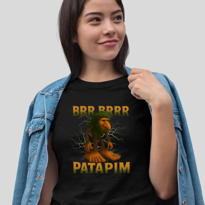 Brr brr patapim - Italian Brainrot  - dámské tričko s potiskem