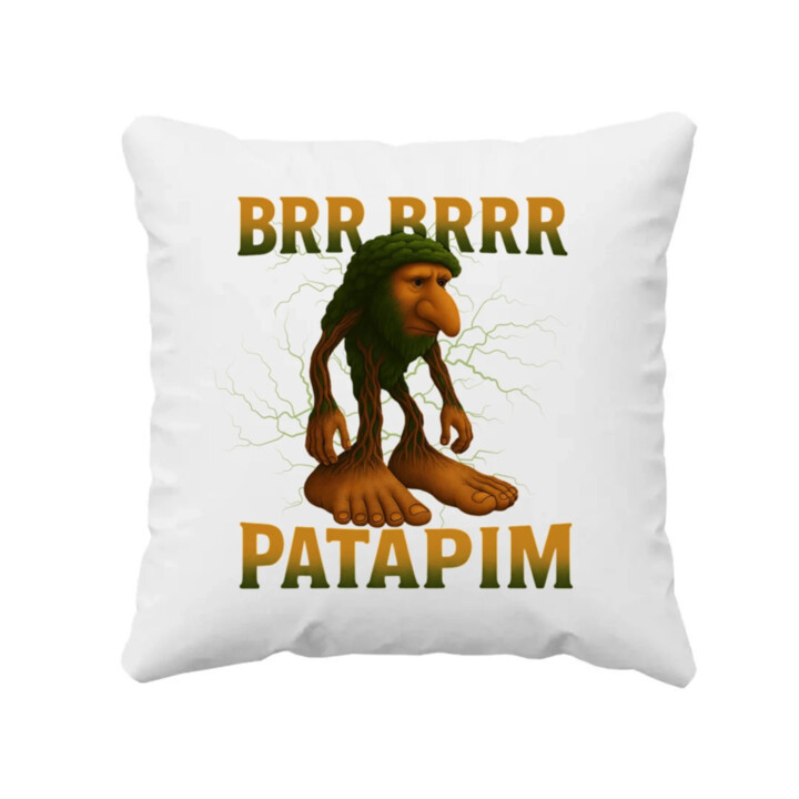 Brr brr patapim - Italian Brainrot - polštář s potiskem