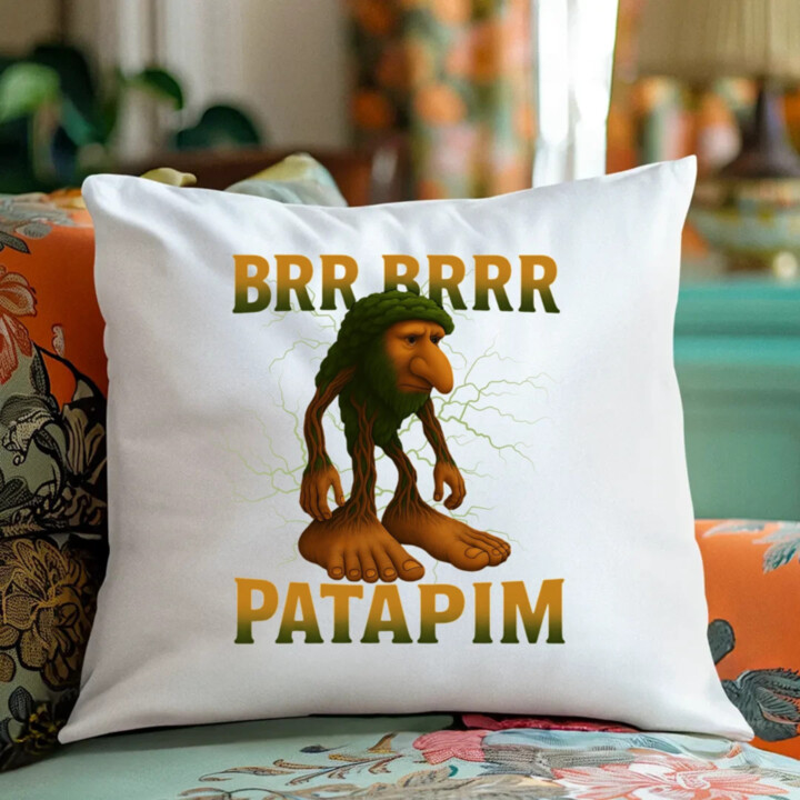 Brr brr patapim - Italian Brainrot - polštář s potiskem
