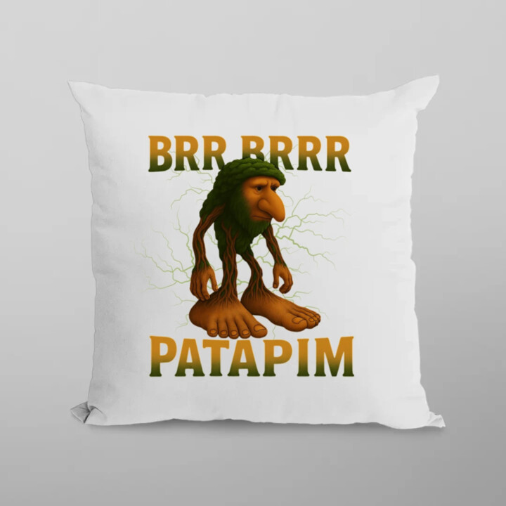 Brr brr patapim - Italian Brainrot - polštář s potiskem