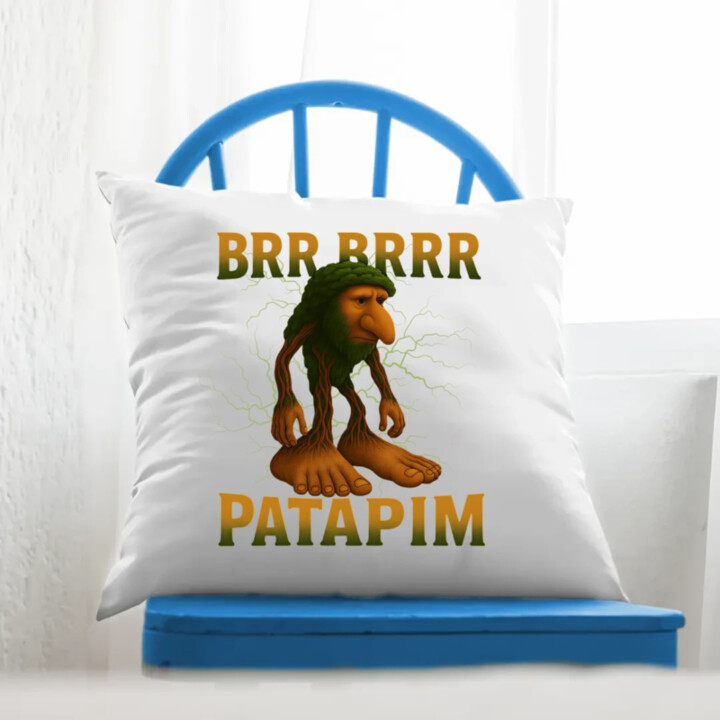 Brr brr patapim - Italian Brainrot - polštář s potiskem