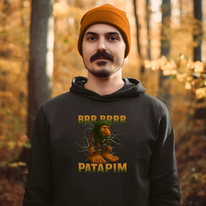 Brr brr patapim - Italian Brainrot - pánská mikina s potiskem