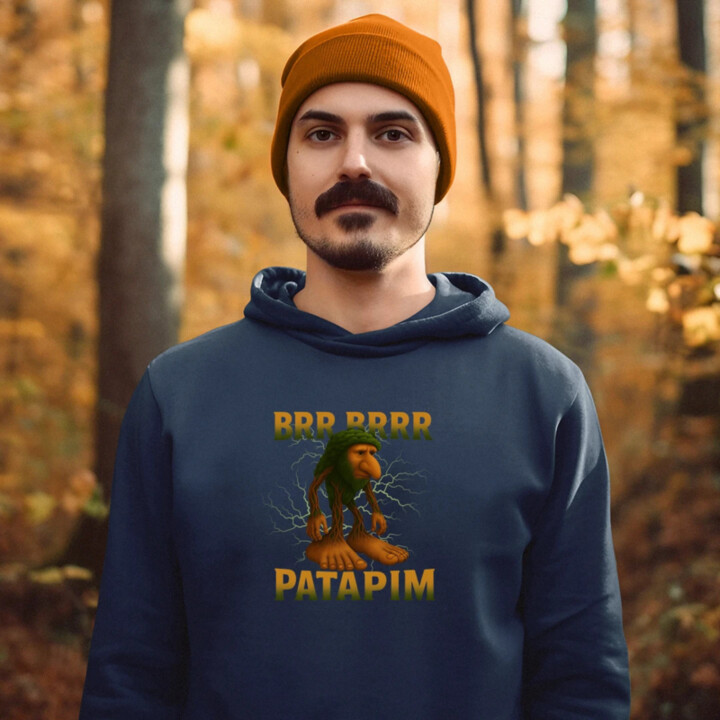 Brr brr patapim - Italian Brainrot - pánská mikina s potiskem