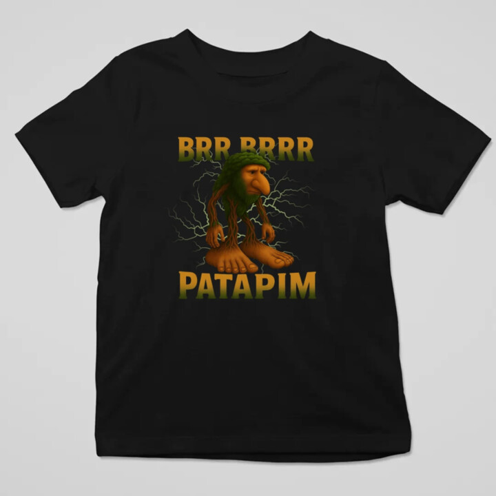 Brr brr patapim - Italian Brainrot - dětské tričko s potiskem