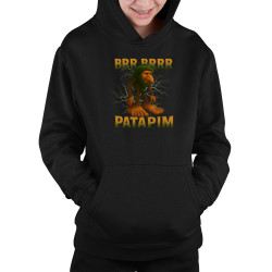 Brr brr patapim - Italian Brainrot - dětská mikina s kapucí