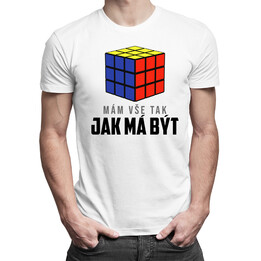 Mám vše tak, jak má být - pánské tričko s potiskem
