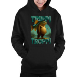 Trippi troppi - Italian Brainrot - dětská mikina s kapucí