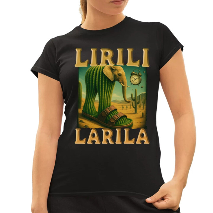 Lirili larila - Italian brainrot  - dámské tričko s potiskem