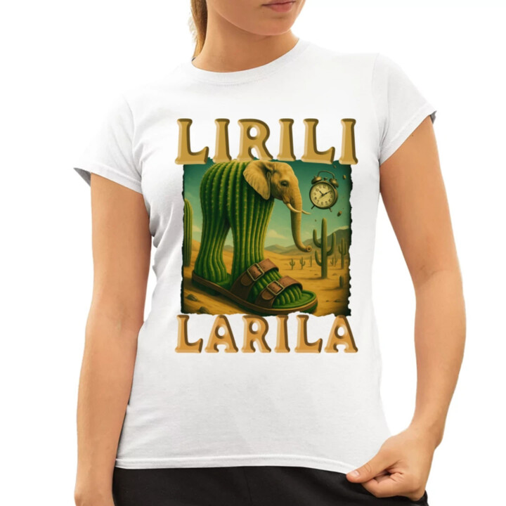 Lirili larila - Italian brainrot  - dámské tričko s potiskem
