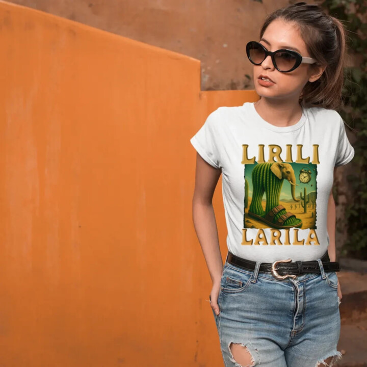 Lirili larila - Italian brainrot  - dámské tričko s potiskem