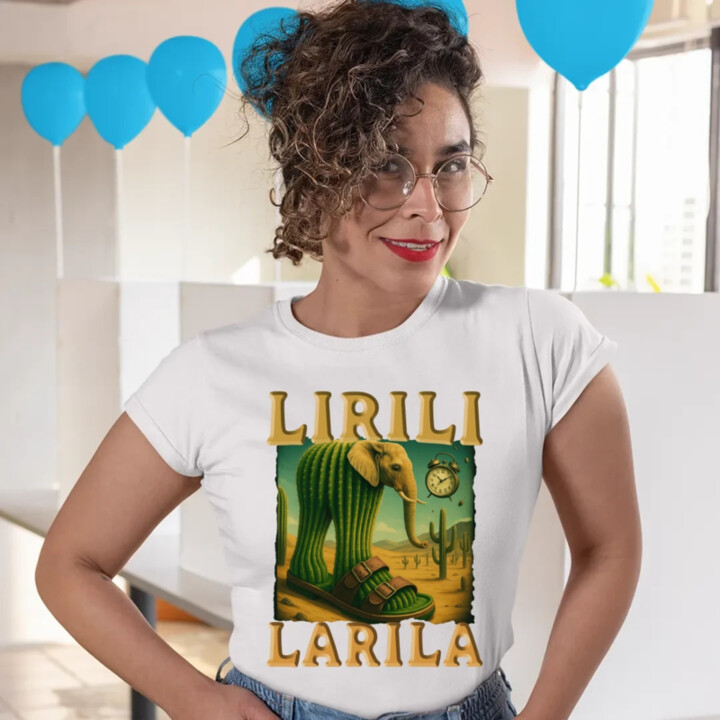 Lirili larila - Italian brainrot  - dámské tričko s potiskem