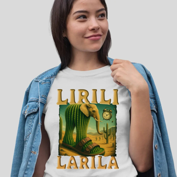 Lirili larila - Italian brainrot  - dámské tričko s potiskem