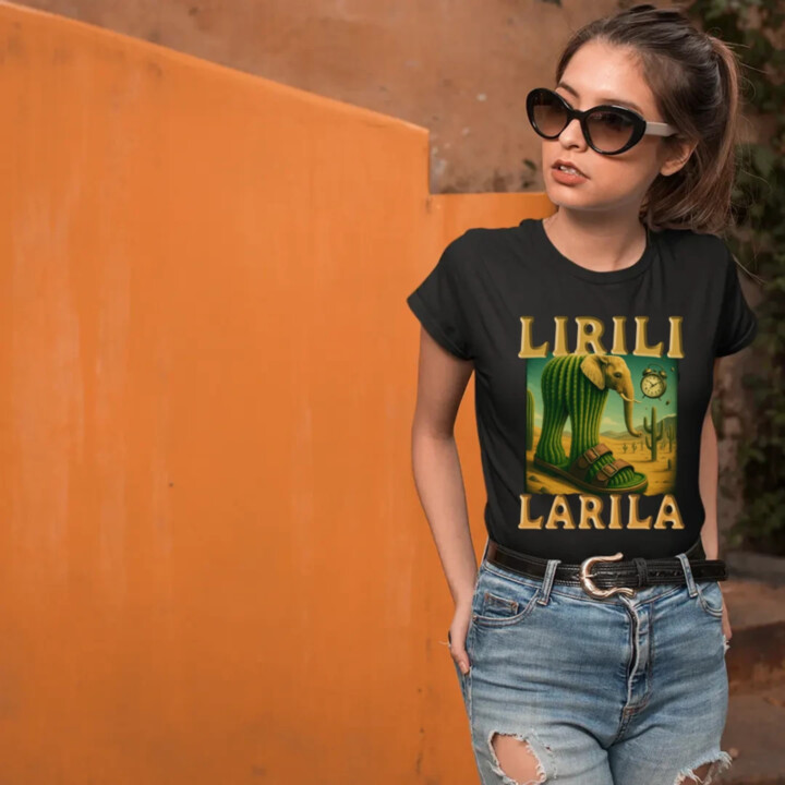 Lirili larila - Italian brainrot  - dámské tričko s potiskem