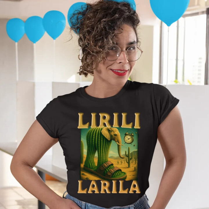 Lirili larila - Italian brainrot  - dámské tričko s potiskem