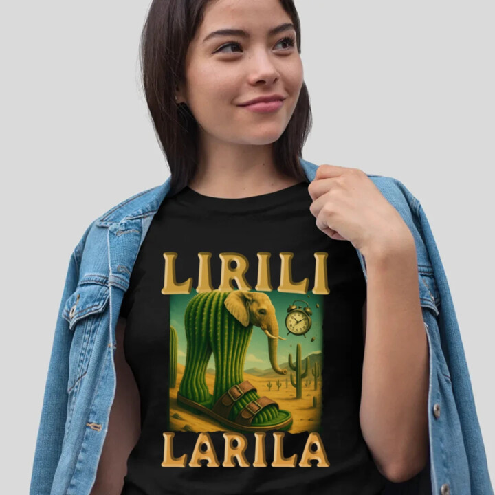 Lirili larila - Italian brainrot  - dámské tričko s potiskem
