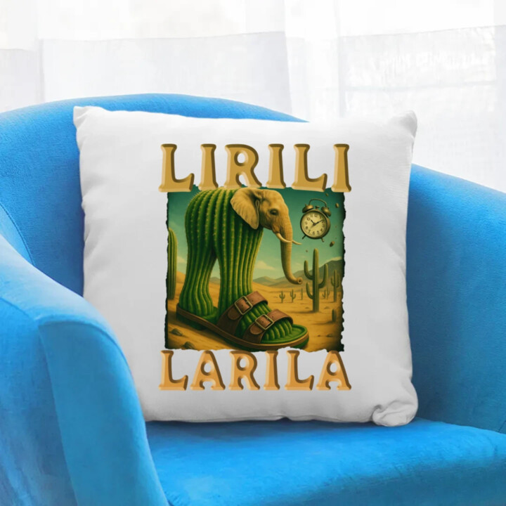 Lirili larila - Italian brainrot - polštář s potiskem