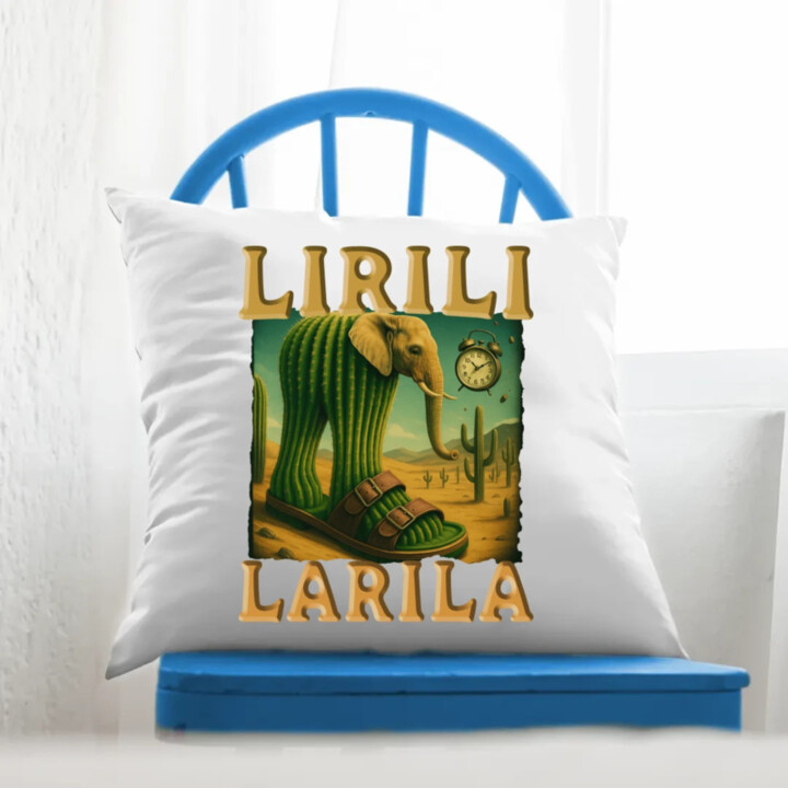 Lirili larila - Italian brainrot - polštář s potiskem