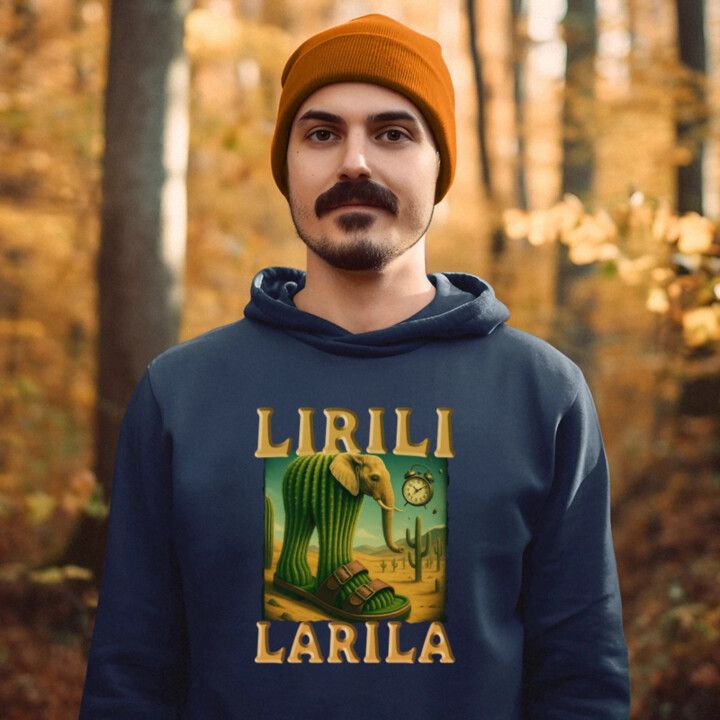 Lirili larila - Italian brainrot - pánská mikina s potiskem